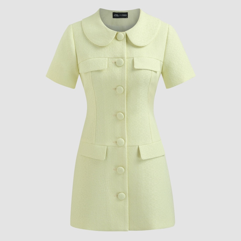 Cider x Polly Pocket Peace Out Dolls Dress in Pale Green